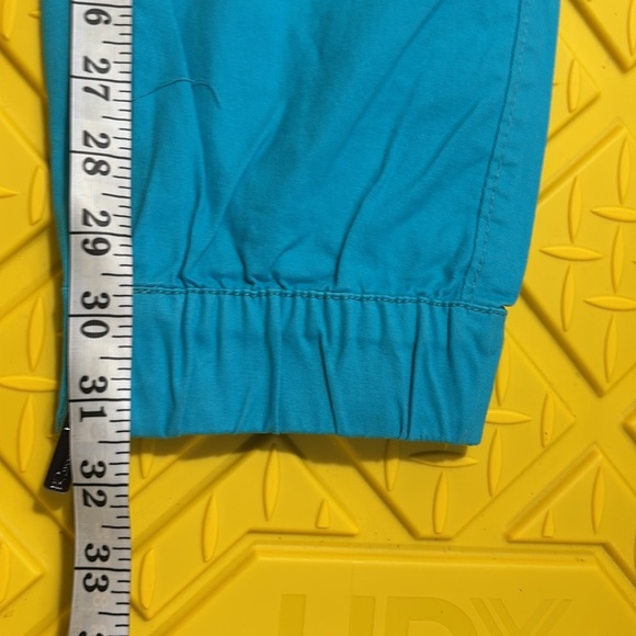 Bright Blue Jogger Pants with Zipper Pockets - Picture 14 of 15